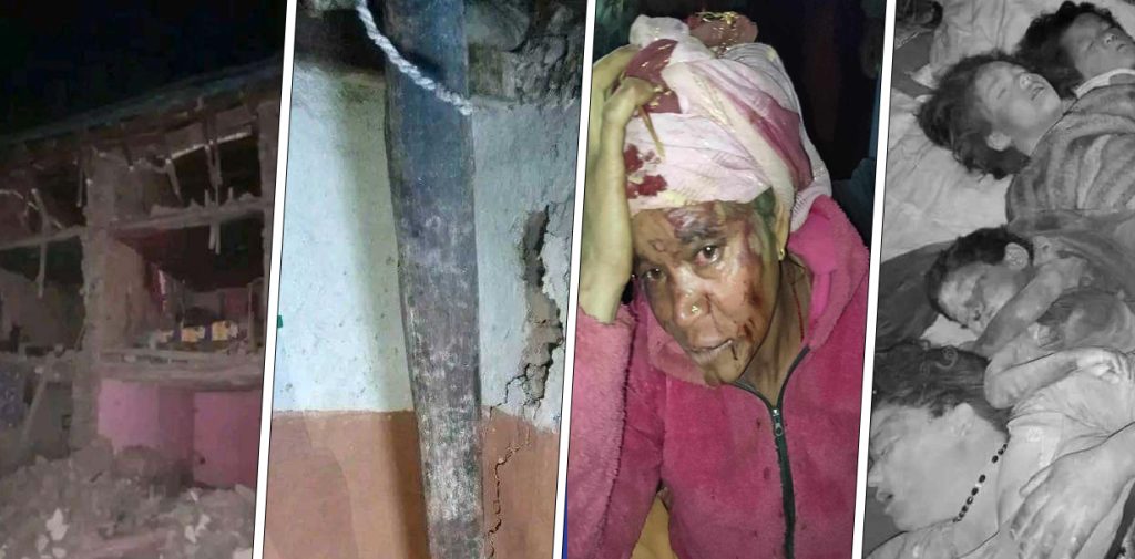 भूकम्पमा परी जाजरकोट र रुकुम पश्चिममा मृत्यु हुनेको संख्या १ सय २८ पुग्याे