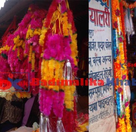 सरकारद्धारा प्रतिबन्धित प्लाष्टिकका फूलमाला बाजुराका बजारमा छ्यापछ्याप्ती
