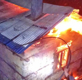 गोरखामा घर आगलागी हुँदा जलेर आमा-छोराको मृत्यु