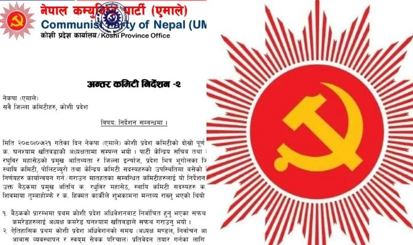 इलाम–२ मा उपनिर्वाचनको तयारी गर्न एमालेको निर्देशन