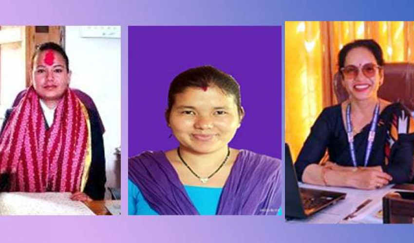 सुदूरपश्चिमका दुई पालिका र एक जिल्लाको ‘कमाण्ड’ समाल्दै महिला