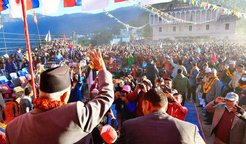 एमालेको ‘झुलाघाट–चिवाभञ्ज्याङ यात्रा’ आज कर्णाली प्रदेश प्रवेश गर्दै