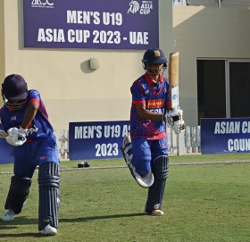 यू-१९ एसिया कप क्रिकेटमा नेपाल भारतसँग १० विकेटले पराजित