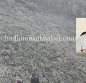 राष्ट्रिय निकुञ्ज अतिक्रमण गरी वडा अध्यक्ष रावलको ओखर स्याउकाे बगैँचा