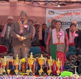 जगन्नाथ गाउँपालिका स्तरीय  चाैथाे रनिङ शिल्ड  सूरू