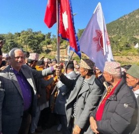 नेकपा एमालेको सङ्कल्प यात्राको टोली सुदूरपश्चिमबाट कर्णाली प्रवेश
