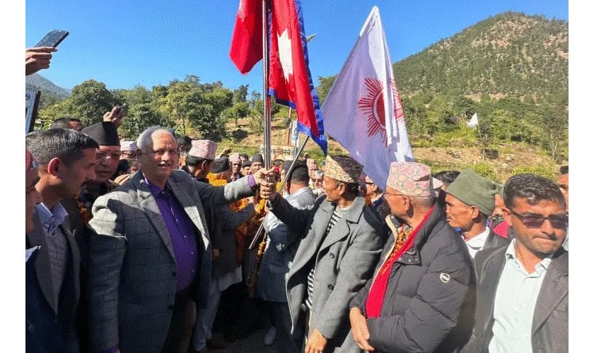 नेकपा एमालेको सङ्कल्प यात्राको टोली सुदूरपश्चिमबाट कर्णाली प्रवेश