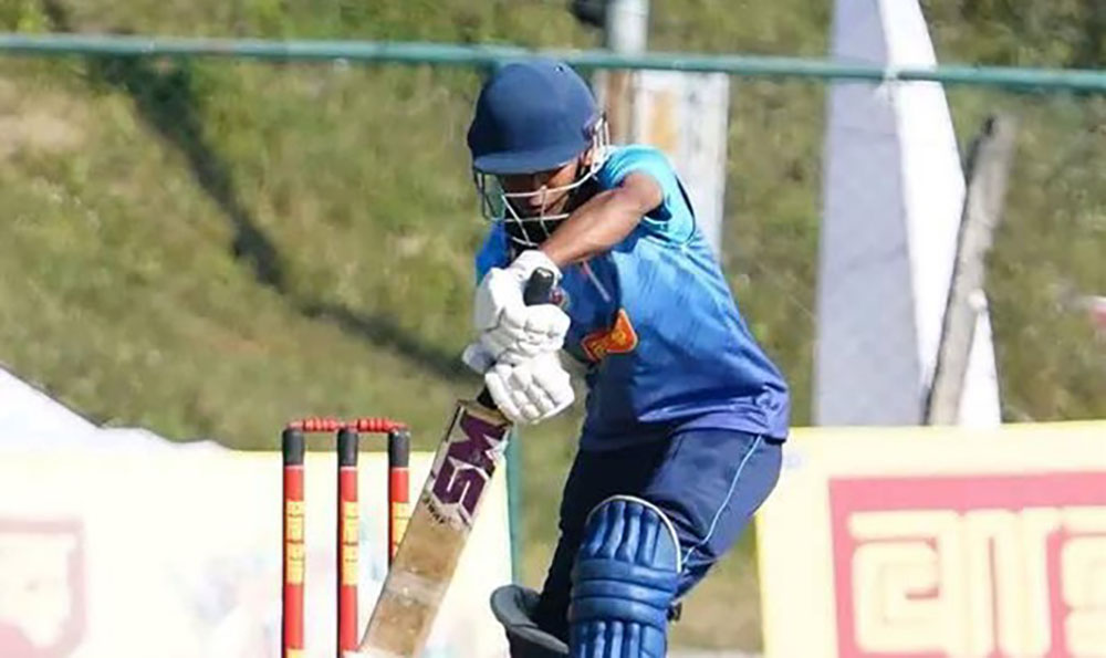 यू–१९ एसियाकपमा पाकिस्तानविरुद्ध उत्तम थापा मगरले बनाए अर्धशतक
