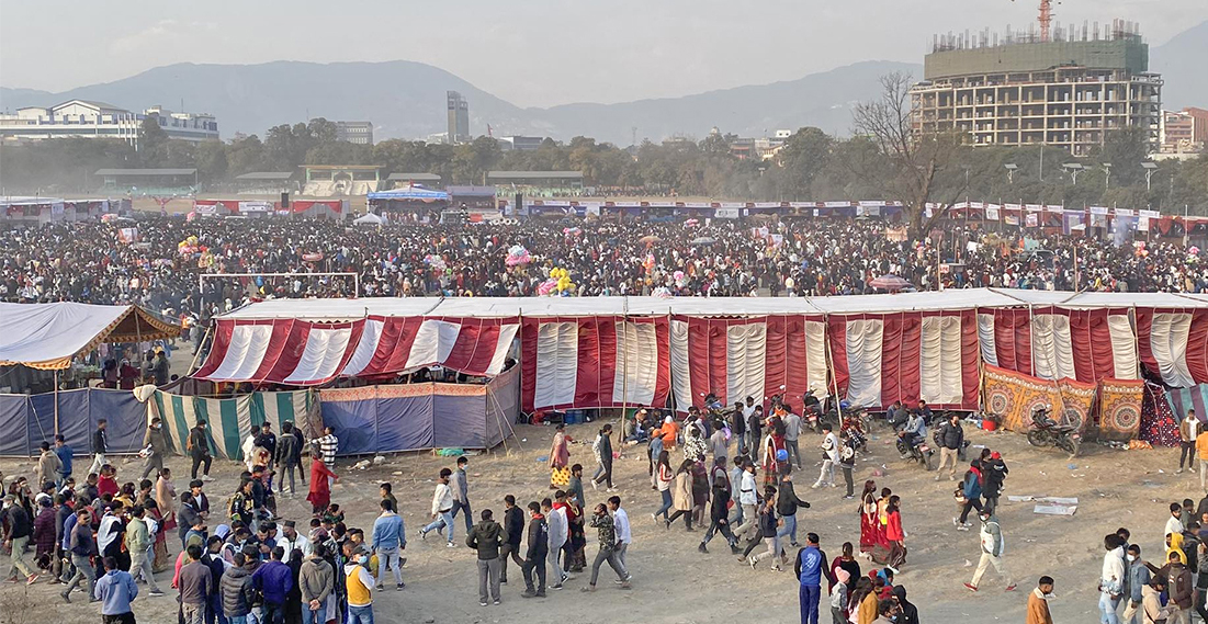 टुँडिखेलमा भीडमा चेपिएर ८ जना घाइते