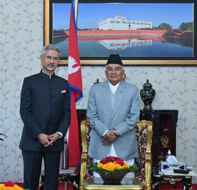राष्ट्रपति पौडेलसँग भारतीय विदेशमन्त्री जयशंकरको भेट
