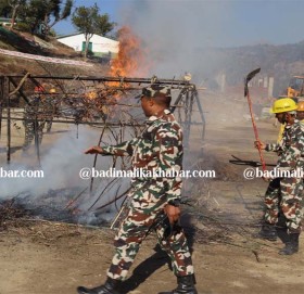दुर्गाभन्जन गुल्म बाजुराद्धारा विपद पुर्व तयारी कृतिम अभ्यास