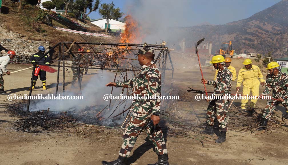 दुर्गाभन्जन गुल्म बाजुराद्धारा विपद पुर्व तयारी कृतिम अभ्यास