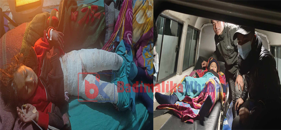 आगोले जलेर घाइते जेसिकाको बडिमालिका फाउण्डेसन नेपालको समन्वयमा उद्धार