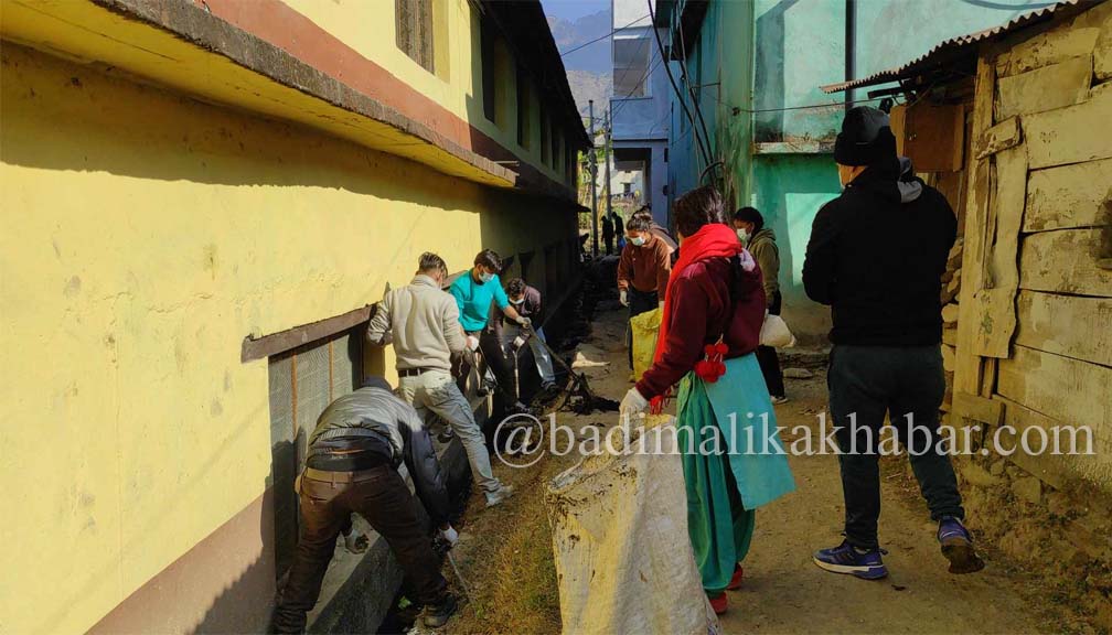 यूवा संघ बाजुराद्धारा बजार सरसफाई