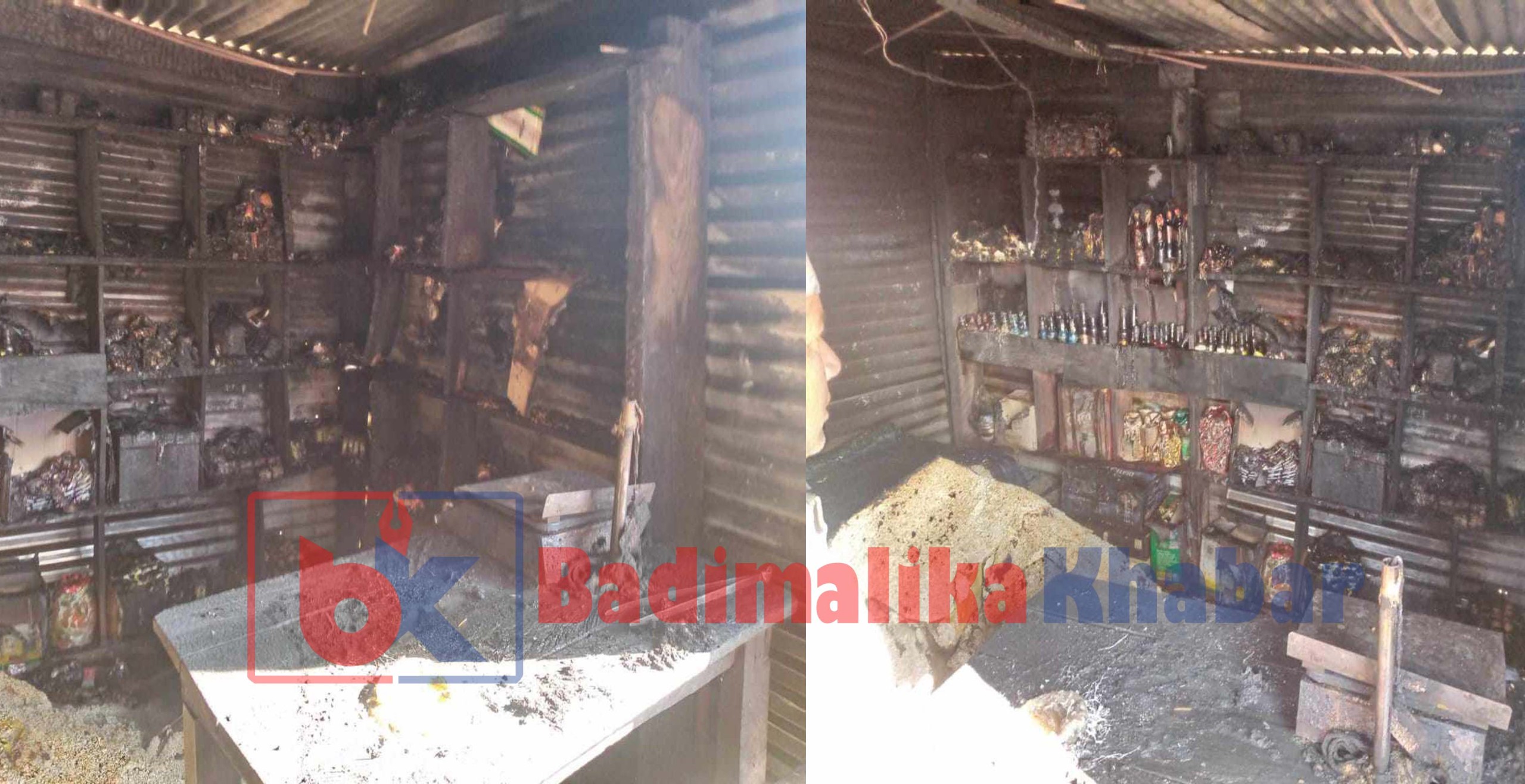 खप्तड छेडेदहमा एक पसलमा आगलागी, करिब ६ लाख मूल्यको धनमाल नष्ट