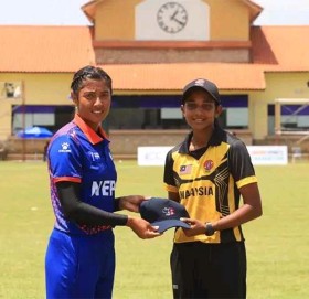 मलेसियाविरुद्ध टस जितेको नेपालले पहिले ब्याटिङ गर्दै