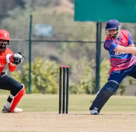 निर्णायक खेलमा नेपालको ‘ए’ टोलीले क्यानडालाई दियो १८२ रनको लक्ष्य