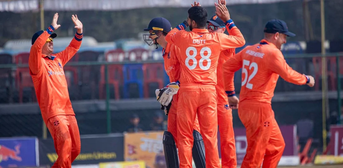 आर्यनको घातक बलिङ, १ सय २३ रनमा समेटियो नामिबिया