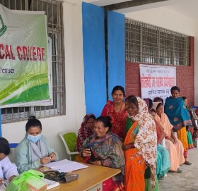 नेशनल मेडिकल कलेजद्वारा आयोजित निःशुल्क स्वास्थ्य शिविरबाट २१ सय बढी बिरामी लाभान्वित