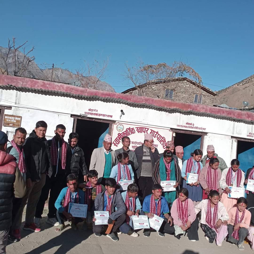 राष्ट्रपति रनिङ शिल्डका पदक विजेतालाई स्वामिकार्तिकले पुरस्कृत गर्यो