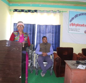 बुढीगंगामा  ३० बढि  मेलमिलाप सहजकर्तालाई पुर्नताजकीय तालिम