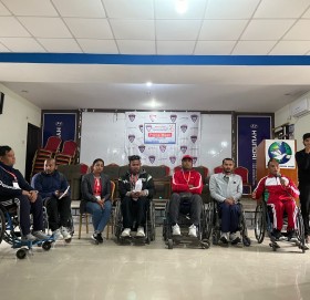 विकास शिल्ड राष्ट्रिय ह्वीलचियर बास्केटबल च्याम्पियनसिपको तयारी पुरा