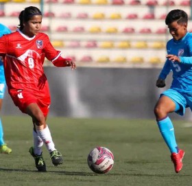 भारतसँगको हारले नेपाल साफ यू-१६ महिला च्याम्पियनसिपको फाइनल पुग्न असफल