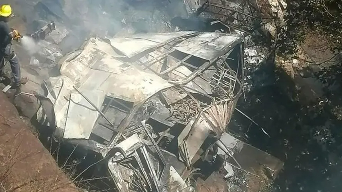 दक्षिण अफ्रिकामा तीर्थयात्री बोकेको बस दुर्घटना हुँदा ४५ जनाको मृत्यु