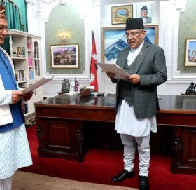 दीपक कार्कीले लिए वन तथा वातावरण राज्यमन्त्रीको शपथ