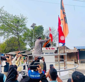 गगन थापाले पुनः सुरु गरे ‘संवाद यात्रा’