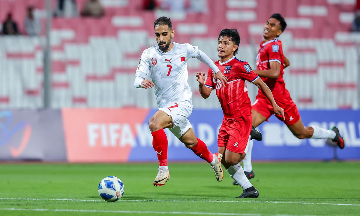 विश्वकप फुटबल छनोट : नेपाल बहराइनसँग ५-० ले पराजित