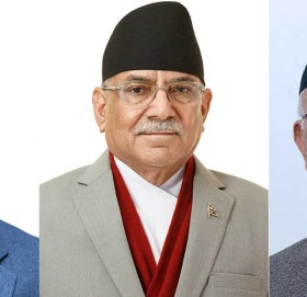 प्रमुख तीन दलका शीर्ष नेताहरूको बैठक बस्दै