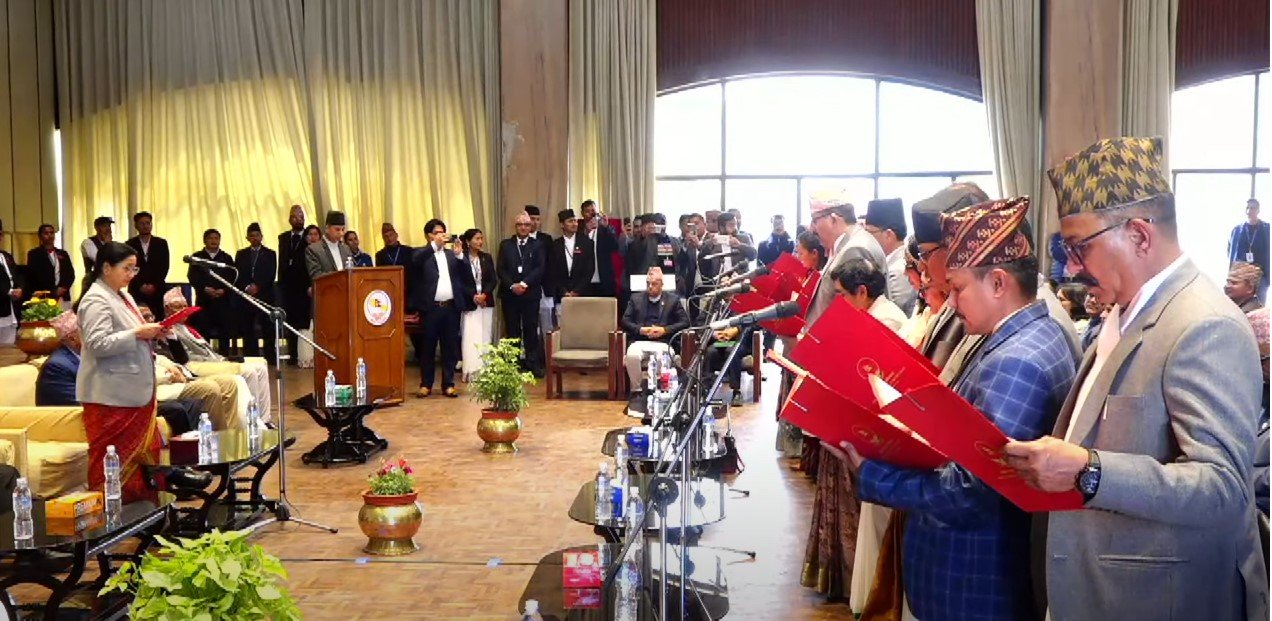 नवनिर्वाचित राष्ट्रिय सभा सदस्यले लिए शपथ
