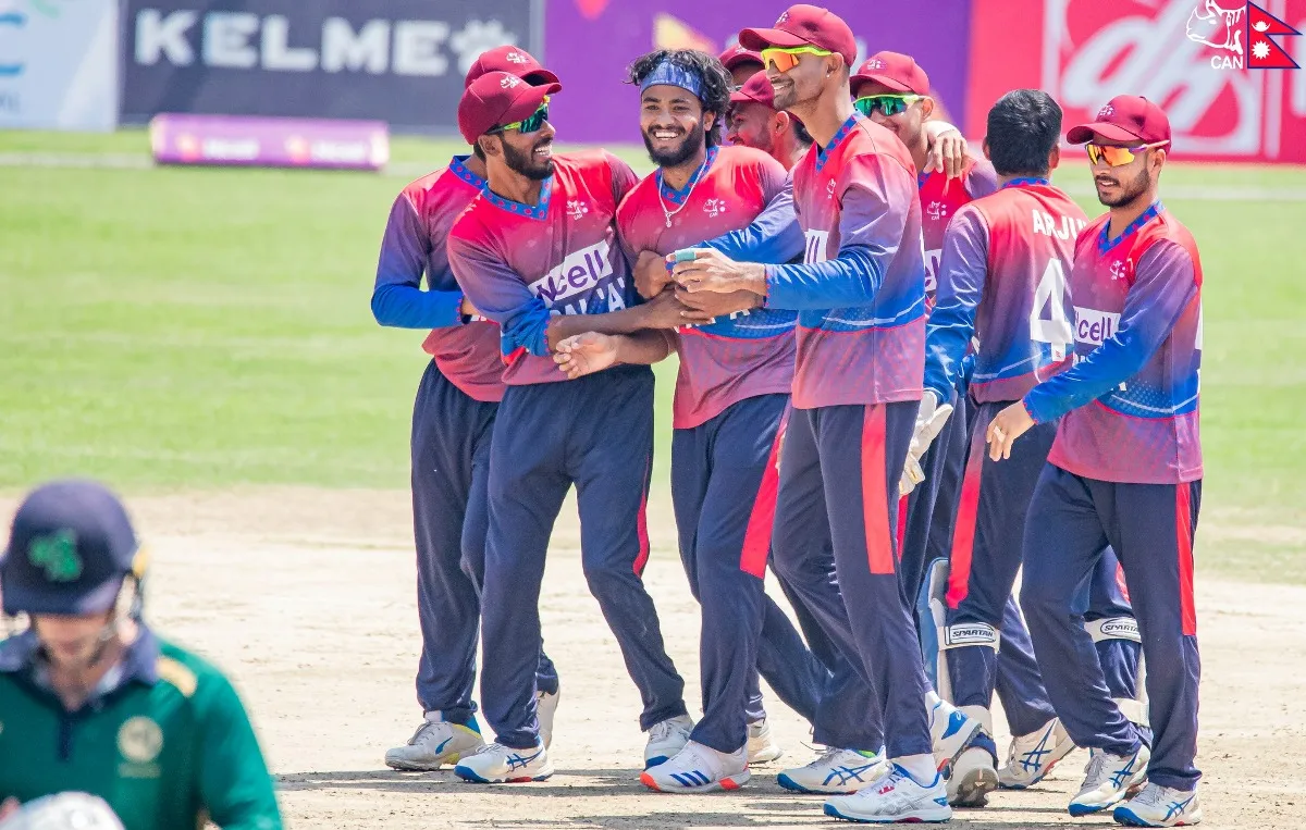 आयरल्यान्डविरुद्ध एक दिवसीय सिरिजको दोस्रो खेल खेल्दै नेपाल ‘ए’