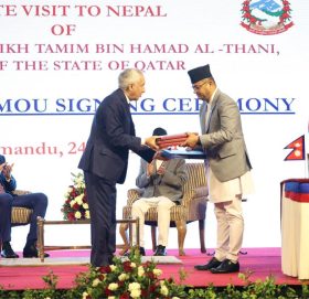 नेपाल र कतारबीच द्विपक्षीय समझदारीमा हस्ताक्षर