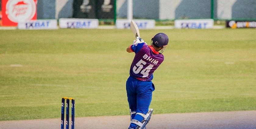 नेपालको कमजोर ब्याटिङ, ३४ रनमै गुमायो चौथो विकेट