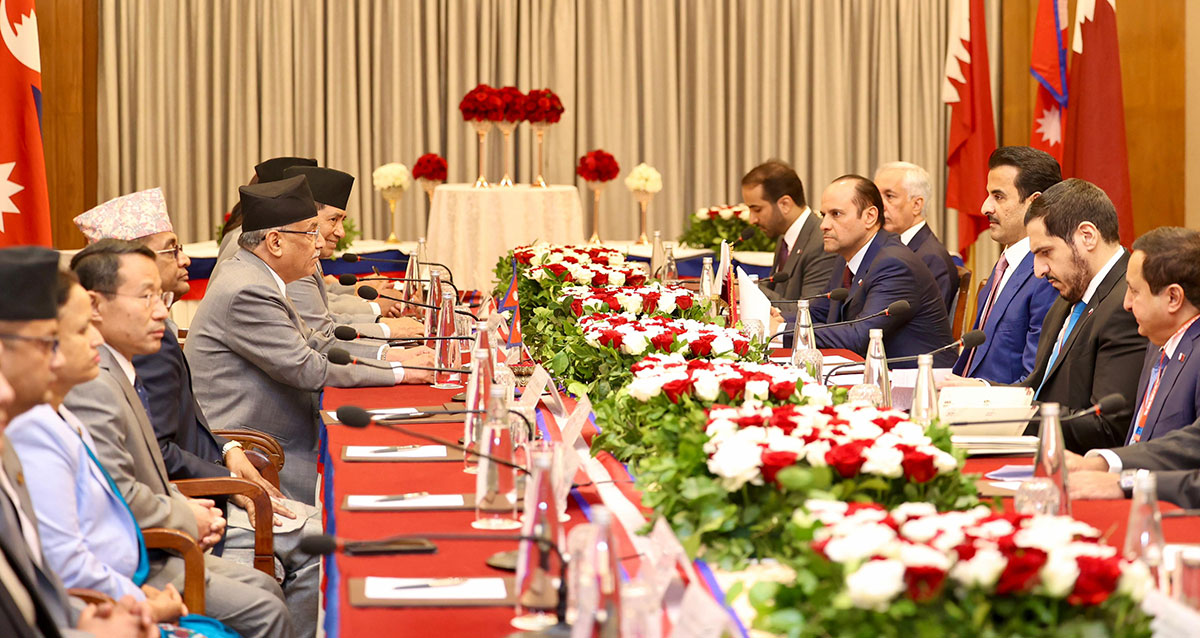 कतार सरकारलाई प्रधानमन्त्रीको आग्रह : लुम्बिनी र पोखराबाट उडान सञ्चालन गरौं