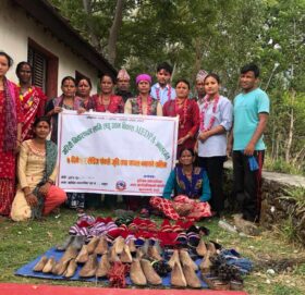 बुढिगंगा नगरपालिका ३ मा ७ दिने लेडिज जुति तथा चप्पल बनाउने तालिम सम्पन्न