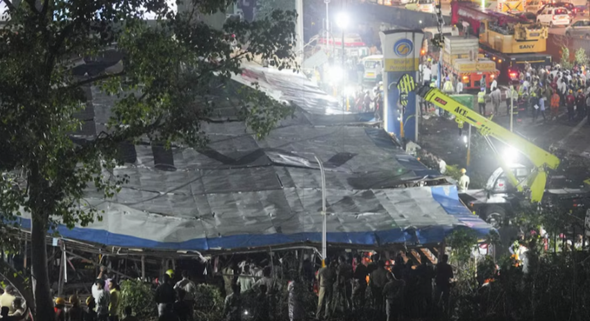 भारतको मुम्बईमा होर्डिङ बोर्डले थिच्दा १४ जनाको मृत्यु, ७४ घाइते
