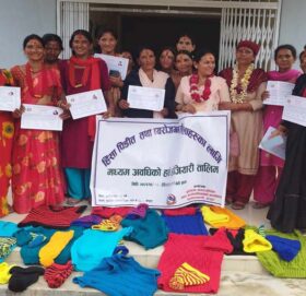 बुढीगंगाका महिलालाई उद्धमी बनाउन होजिहारी तालिम