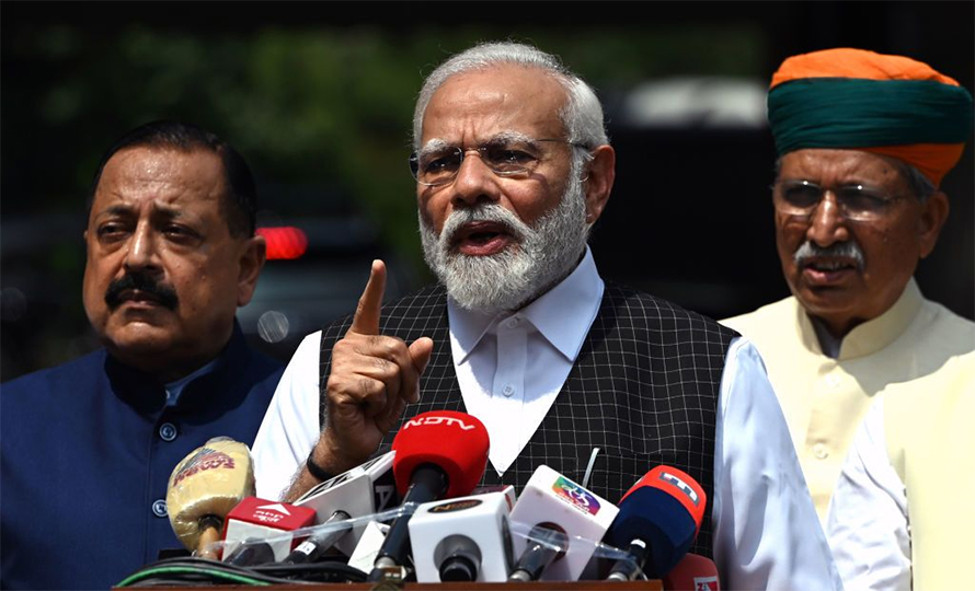 भारतीय चुनावको रुझान : मोदी गठबन्धनलाई मुस्किलले बहुमत सिटमा अग्रता