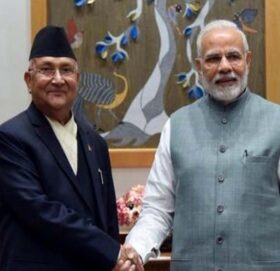 भारतीय प्रधानमन्त्री मोदीले दिए ओलीलाई बधाइ