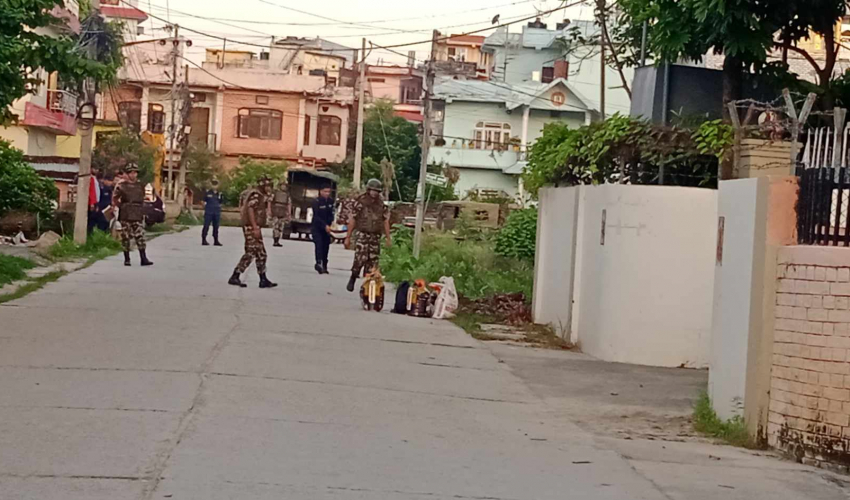 कांग्रेस सभापति देउवाको धनगढी निवास अगाडि शंकास्पद वस्तु फेला