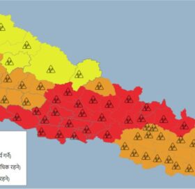 मनसुनी रेखा नेपाल नजिक, तीन दर्जन जिल्ला ‘रेड जोन’मा