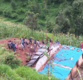 बझाङमा पहिरोमा परी बेपत्ता भएका चारै जनाको शव फेला