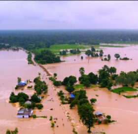 अविरल वर्षाले कैलालीमा ५ सय  बढी घर डुवानमा