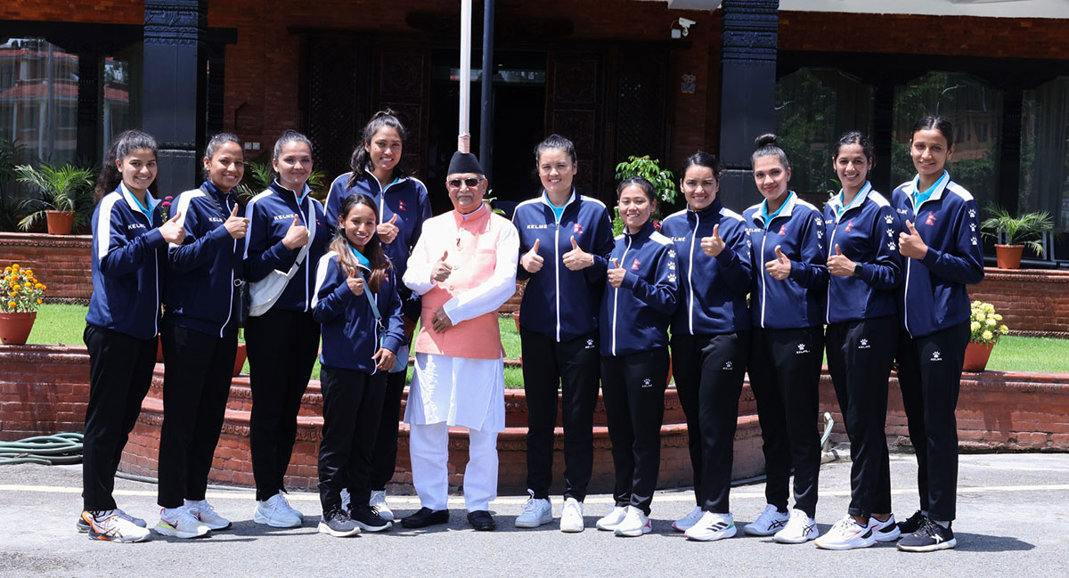 भलिबल खेलाडीको मागअनुसार अन्तर्राष्ट्रियस्तरको कभर्ड हल बनाउँछौं : प्रधानमन्त्री ओली