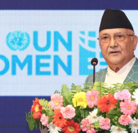 वाइडेनको स्वागत समारोहमा प्रधानमन्त्री ओली सहभागी