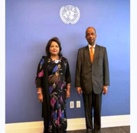 परराष्ट्रमन्त्री राणा र राष्ट्रसंघका उपमहासचिव अतुलबीच भेटवार्ता