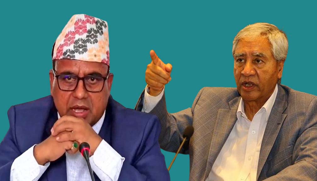 मन्त्री पाण्डेलाई देउवाको जवाफ : मन्त्रालय सम्हाल्न नसके छोड्नु‚ अर्को आउँछ